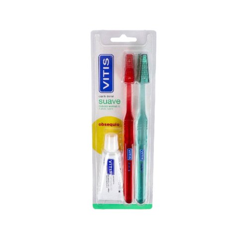 CEPILLO DENTAL ADULTO VITIS SUAVE PACK