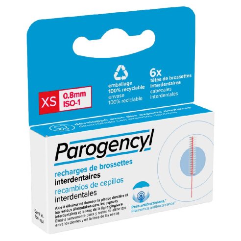 CEPILLO INTERDENTAL RECAMBIO PAROGENCYL 6 UNIDADES TALLA XS