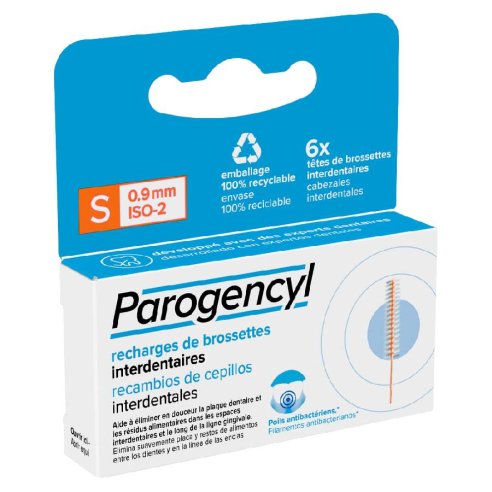 CEPILLO INTERDENTAL RECAMBIO PAROGENCYL 6 UNIDADES TALLA S