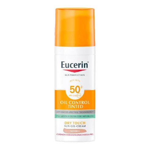 EUCERIN SUN PROTECTION SPF 50 OIL CONTROL TINTED 1 TUBO 50 ML